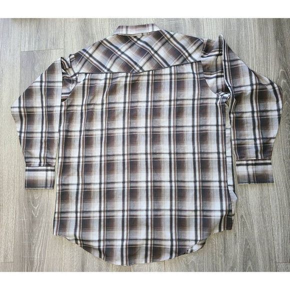 Ely Cattleman Tall Man Western Lightweight Snap Shirt XXLT EUC - Picture 6 of 6
